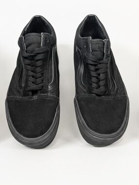 Vans Black Mens 9/Womens 10.5 Old Skool Platform Shoe